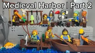 Medieval Blue Dragon Harbor | Lego Castle Moc | Part 2