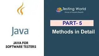 Java for Software Testers: Methods in Detail