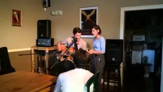 Olivia and Phil (at Seagreen Records open mic in Watertown)