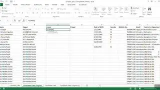 Upper Case to Lower Case in excel
