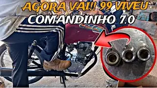 CG 99 3MM PINO CURSADO FUNCINOU? COM COMANDO PREPARADO TESTEI CDI DA SHOPEE #jetmotos #cg99