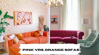 Home Decor Challenge: Pink Vrs. Orange Sofas Home Decor & Home Design  | And Then There Was Style