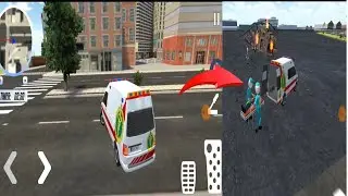 stickman ambulance roof stunt Driver #1 emergency driving simulator| Android gameplay