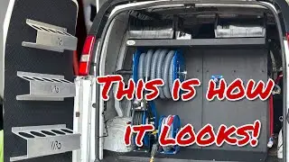 Chevy express mobile detailing setup with DI water system #mobile detailing le
