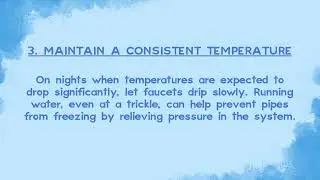 WINTER WEATHER PLUMBING TIPS