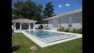 Abri de piscine extra plat mod&egrave;le ANTARES