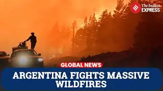 Argentyńscy strażacy walczą z szalejącymi pożarami w prowincji Chubut w Patagonii