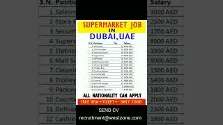 dubai job vacancy