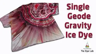Tie Dye Designs : Single Geode and Gravity Ice Dyed T-shirt
