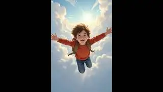 boy have power to fly #flying #boy #ai #cartoon #viral #shorts