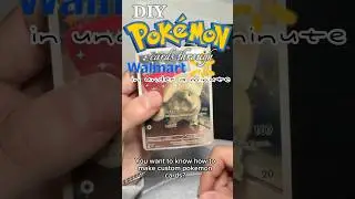 Custom Pokemon Cards | How to make pokemon cards DIY
