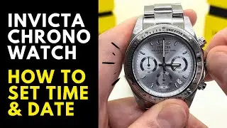 Как установить время и дату на часах-хронографе Invicta