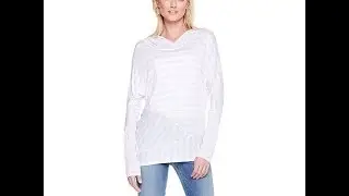 DKNY Jeans Striped Pullover Hoodie