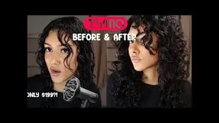 TYMO AIRHYPE Diffuser for Curly Hair| Before & After| Lisaslife
