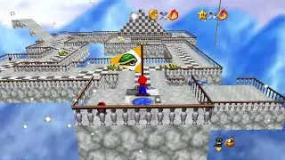 the flying castle with 10 stars by Special Thing Creator - Mario Builder 64