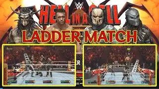 Major DUTCH vs. 3 PREDATORS! Fatal 4-Way Ladder Match (WWE 2K24)