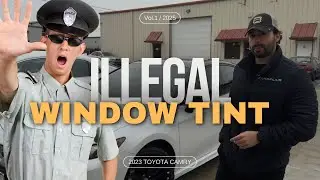 Illegal Window Tint On A 2024 Toyota Camry Windshield