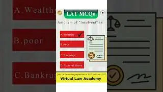 MCQs of LAT ⚖️📕#youtubeshorts #lawschool #lawadmissiontest