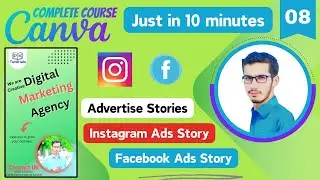 How to Make Instagram Ads Post & Story in Canva | Canva Complete Course (Part - 08) | PK Tutorials