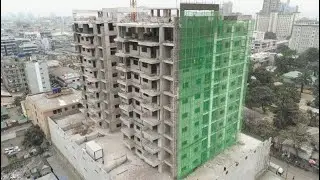 Kinshasa: Évolution des travaux de l’immeuble Safrimex sur l’avenue du Commerce
