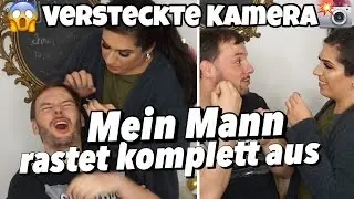 Versteckte Kamera: ICH ZUPFE MEINEM MANN DIE AUGENBRAUEN | Jolina Mennen