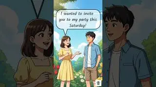 Inviting a Friend to a Party &ndash; Simple English Conversation #dailyenglish #englishconversation