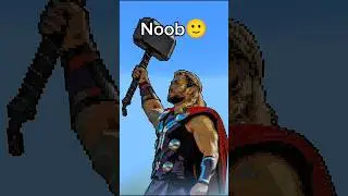 Noob vs pro vs hacker Thor #minecraft #shorts