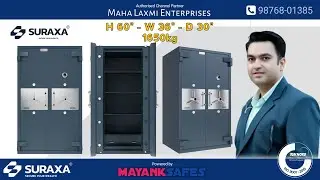 Double door safe by SURAXA 5 foot size #mayanksafes #suraxa #security #jewellery #safe #tijori