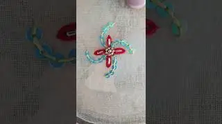 Easy and beautiful embroidery design #hand embroidery#beads and sequence