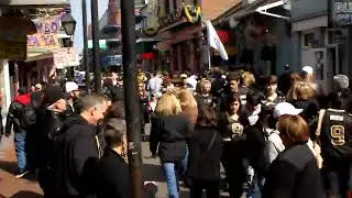 French Quarter Before the Game on Superbowl Sunday