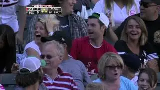 2013/06/29 Fan grabs souvenir bat