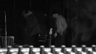 ANDY J.FOREST Band @ Twiggy: jamming with a toy megaphone - Pick Yourself Up - Black & Blue ONE SHOT