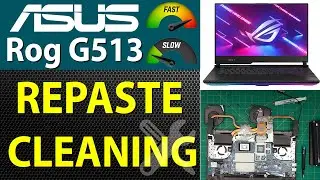 Как переклеить и почистить ноутбук Asus ROG G513 (G513QE - HN030T) &mdash; пошаговое руководство🧹