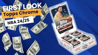 First Look: Topps Chrome Basketball 2024/25 🔥 2 Cars & Inserts! First Topps box of the new season!