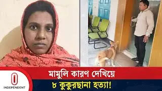 ৮ কুকুরছানা হ ত্যা র কারণ জানালেন সেই নারী | DOG | Independent TV