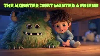 A Monster Afraid of Children 🧸 | A Heartwarming Pixar-Style Bedtime Story About Friendship