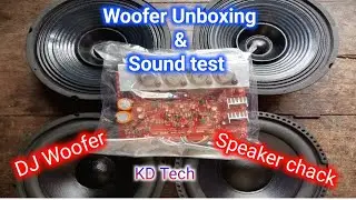 8 inch woofer unboxing and review / Best new DJ subwoofer 😈 sound test