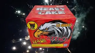 Hawk Attack Firework Demo - Black Cat - 12 Shots - 500 Gram