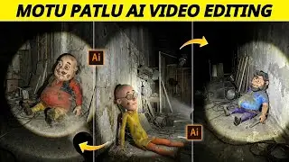 Instagram Trending Motu Patlu Ai Video Editing | Old Cartoon Character Horror Torch Ai Video Editing