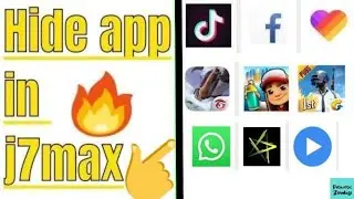 How to hide apps in j7 max | Without any application / software | Easy way