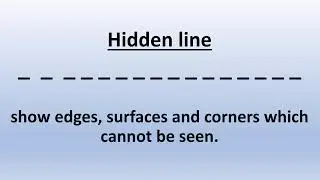 types of lines used in drawing