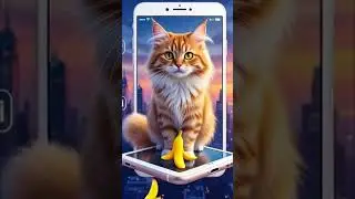 This Cat's Got Moves! 🐾Adorable Dancing Cat on Phone Screen! 📱