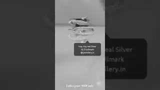 real silver hug ring 92.5 hallmark #short #hug #tranding #love