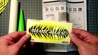 Estes “Neon Tiger” model rocket assembly