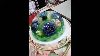 3D果凍花｜文彩燕老師 ｜3D jelly flower cake ｜精緻甜品｜婚禮生日蛋糕｜藝術果凍花婚禮版 |Sally Wen Tsai Yen
