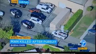 Cops kill suspend next to Buena Park Middle School 9/3/21