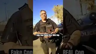 Fake Cop Pulled Over REAL Cop 😳 #bodycam #cops #police #lawenforcement #policeofficer