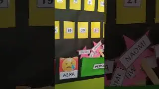 Absen Kelas Kreatif #papercrafts #hiasankelas #hiasandinding