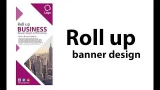 roll up banner design in Photoshop