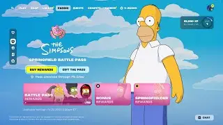 Fortnite: Simpsons Battle Pass (Full Showcase)